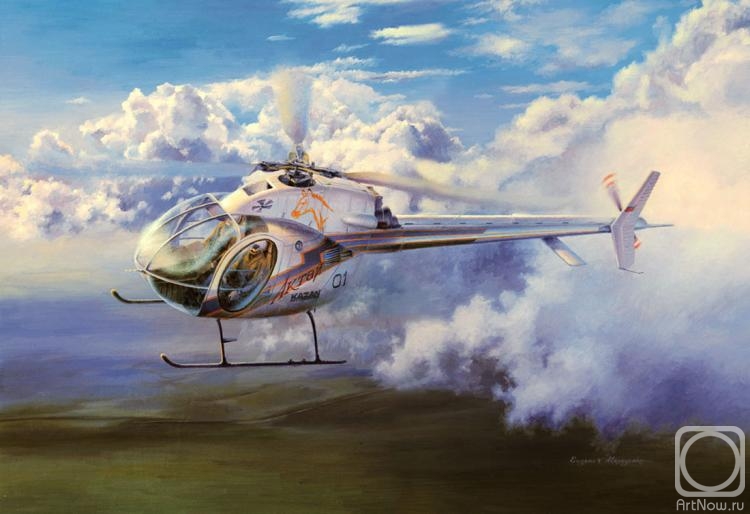 750x514 Painting The Buy On Artnow.ru - Helicopter Painting