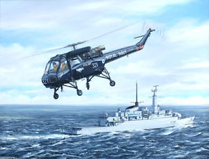 300x229 Westland Wasp Helicopter Painting Art Print - Helicopter Painting
