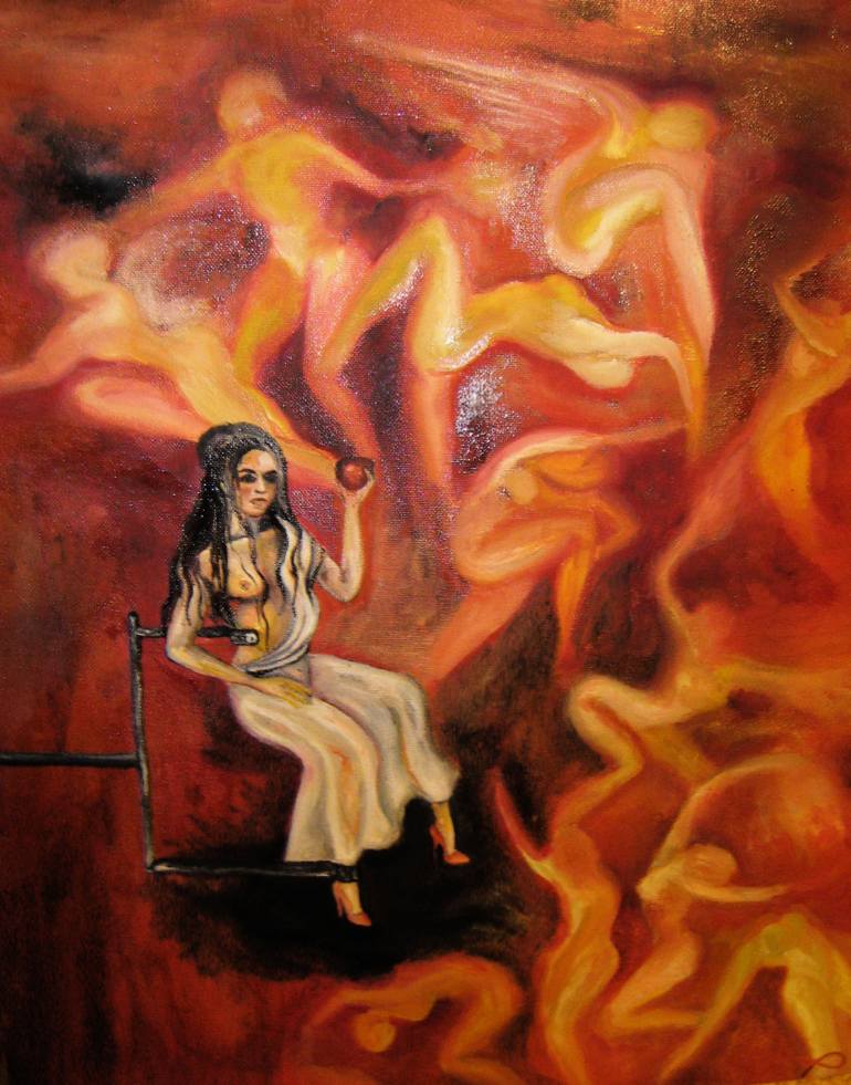 770x981 Saatchi Art Hell Painting By Monika Gospodinova - Hell Painting