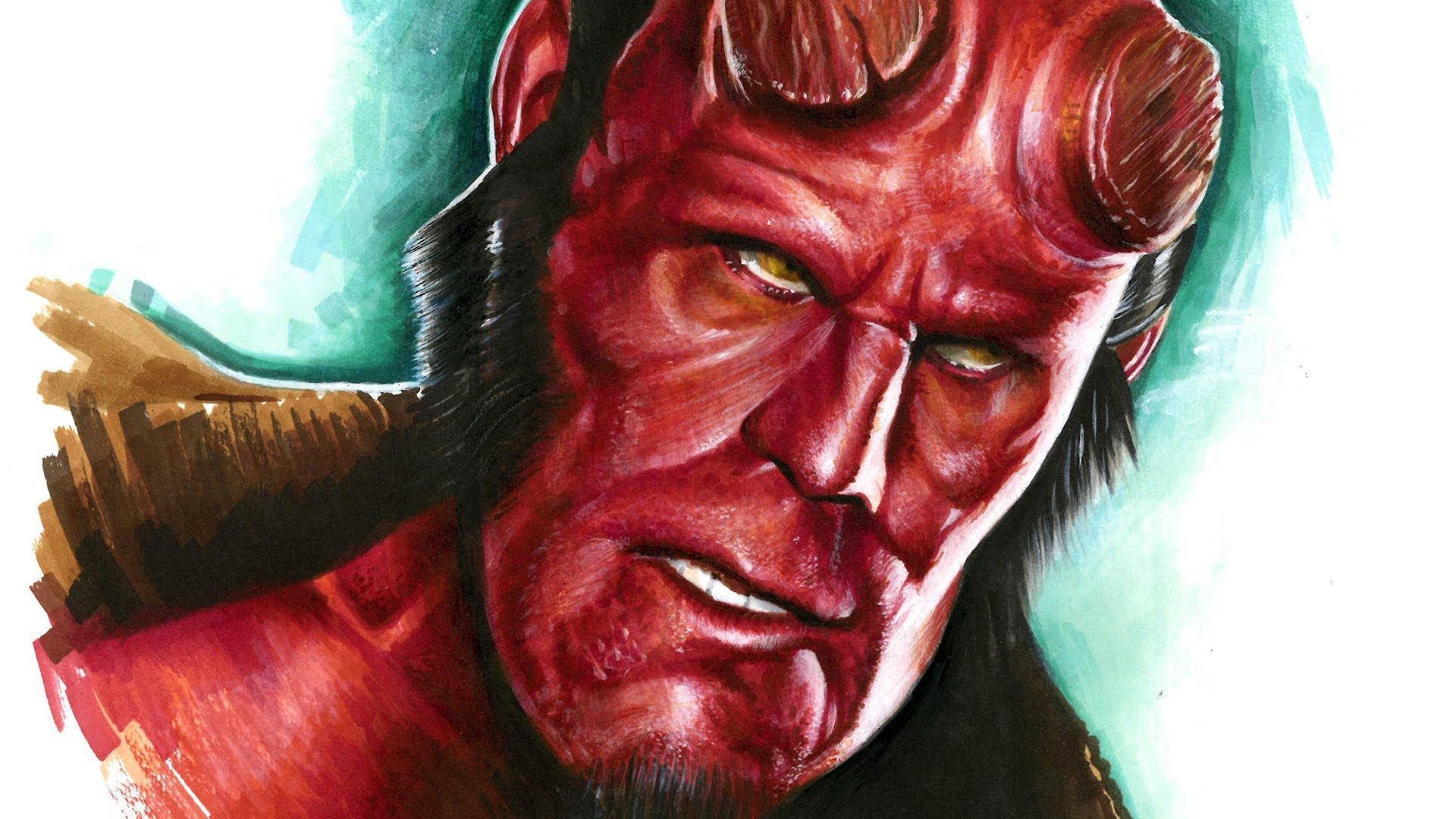 1920x1080 Speed Paint Hellboy By Fernando De Paiva - Hellboy Painting