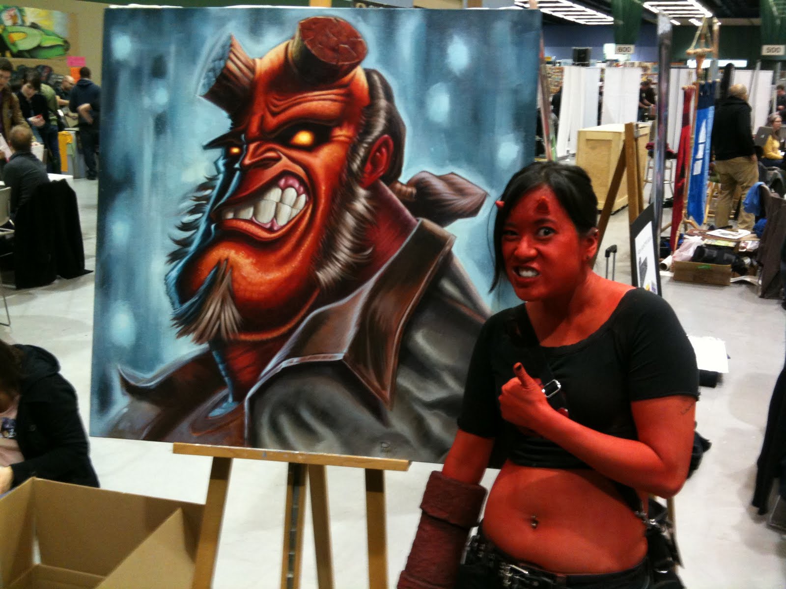 1600x1200 The Augblog Eccc 2011 Update - Hellboy Painting