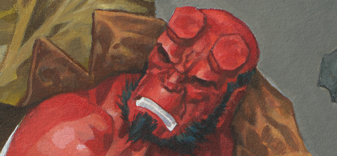 1140x530 Hellboy First Post, First Painting Holger - Hellboy Painting