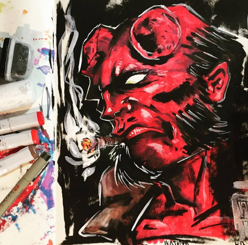 960x946 Hellboy - Hellboy Painting