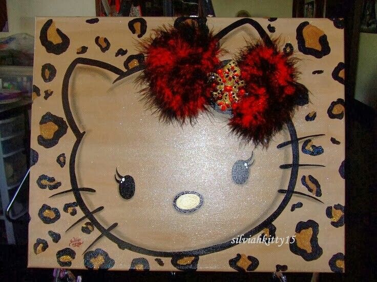 736x552 Pin By Naylz Did On Photos - Hello Kitty Canvas Painting