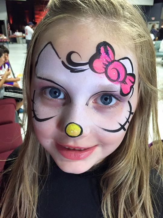 540x720 Hello Kitty Face Paint Cincinnati Face Painters - Hello Kitty Face Painting