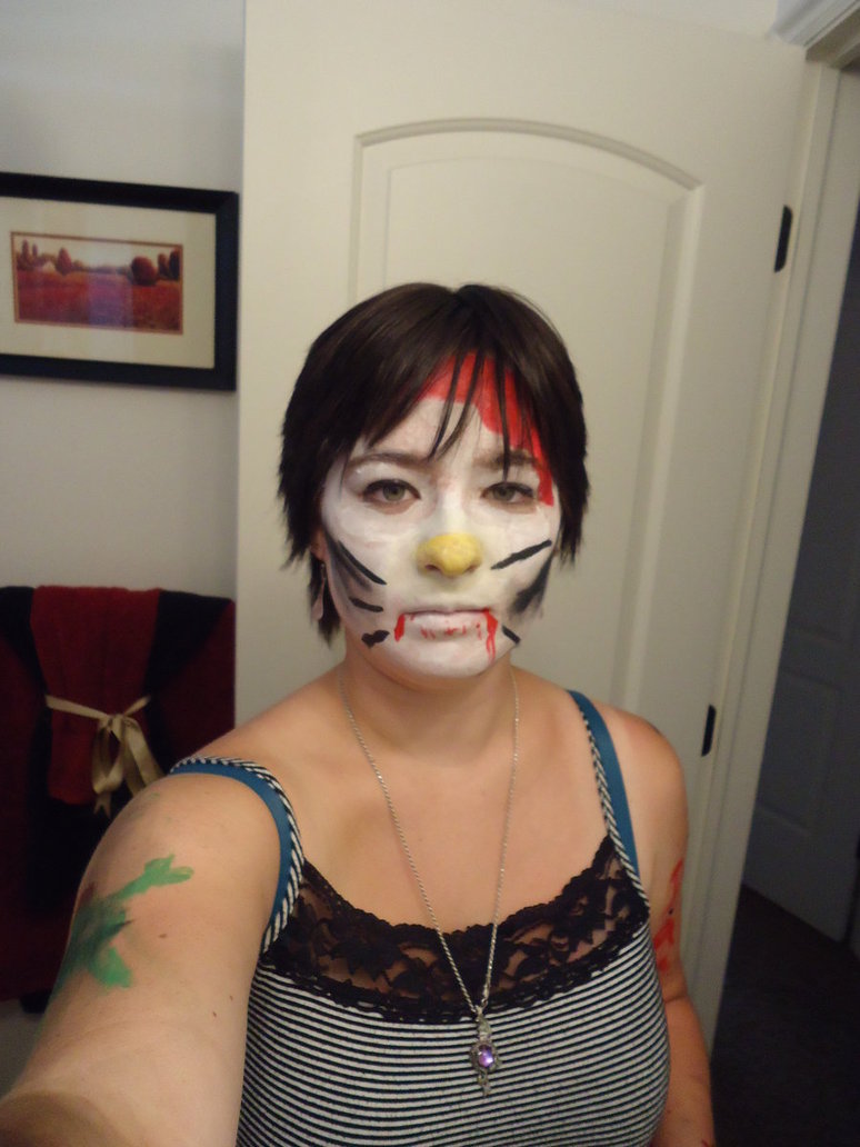 774x1032 Zombie Hello Kitty Face Paint By Amayamist - Hello Kitty Face Painting