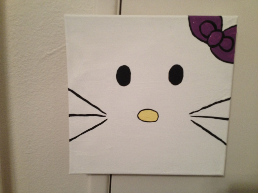 1024x768 Hello Kitty Painting Robin The Adventurer - Hello Kitty Painting