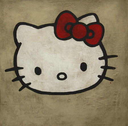 450x443 Hello Kitty Painting 1 Carrie Cheshire - Hello Kitty Painting