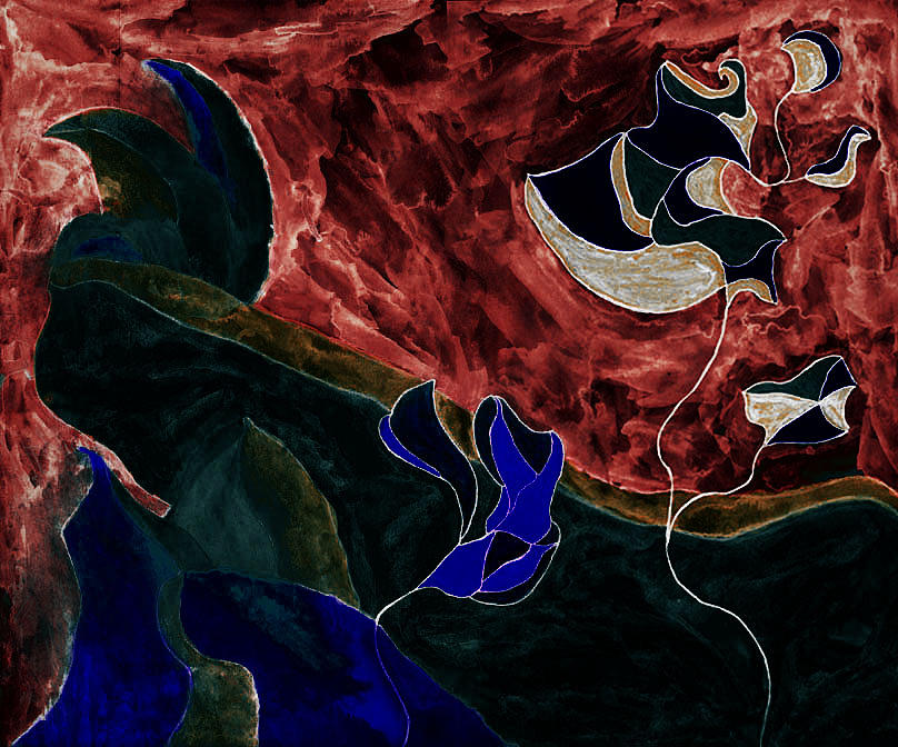 808x672 Hellscape Digital Art By Ariel Rose - Hellscape Painting