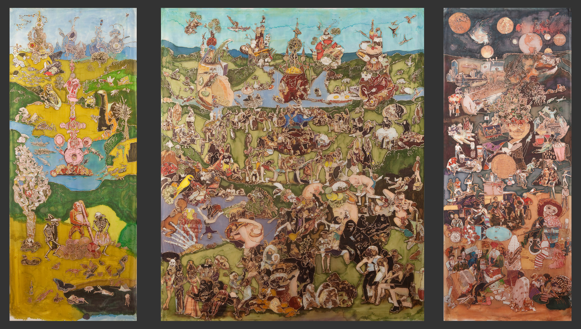 2000x1135 7 Contemporary Works Inspired By Bosch's Garden Of Earthly - Hellscape Painting