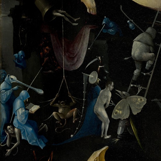 550x550 The Garden Of Earthly Delights By Hieronymus Bosch - Hellscape Painting
