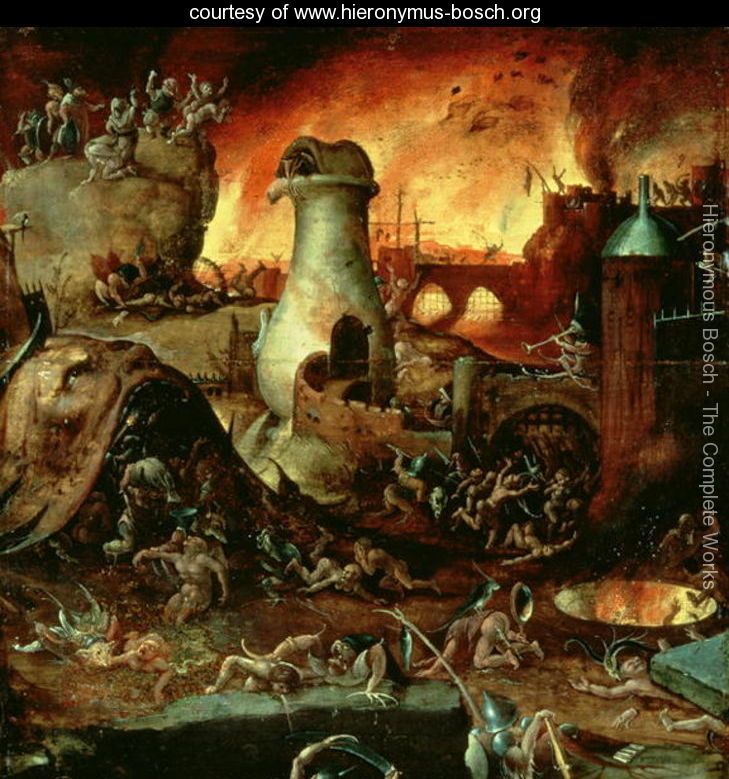 729x779 Hellscape (Hieronymus Bosch Cover) Carden Illustration - Hellscape Painting