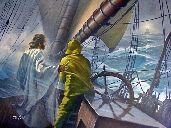 550x413 At The Helm By Danny Hahlbohm Inspired Art Sermonspice - Helm Painting