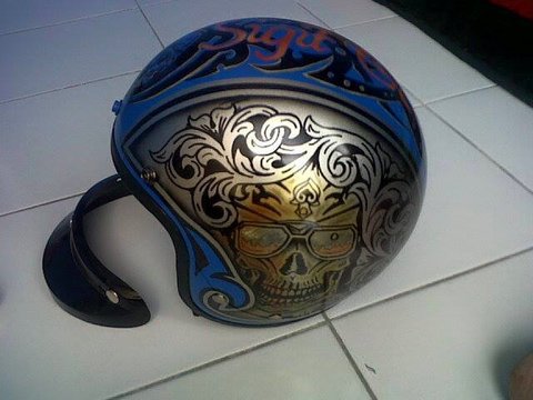480x360 Terjual Tattoo Helm Painting Kaskus - Helm Painting