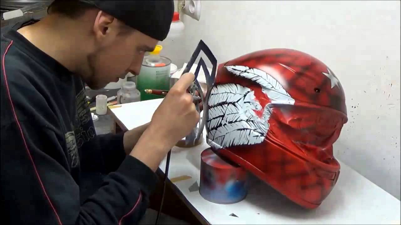 1280x720 Waw Painting (Menggambar) Helm Super Keren - Helm Painting