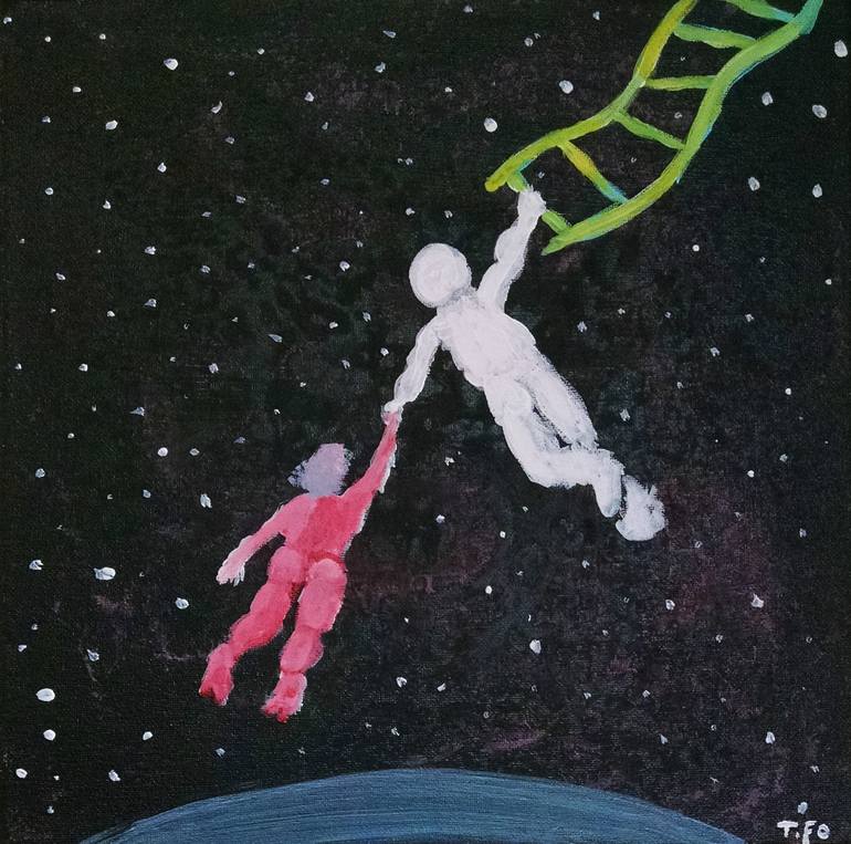 770x763 Saatchi Art Everyone Needs A Helping Hand, Or Saving Grace - Helping Hand Painting