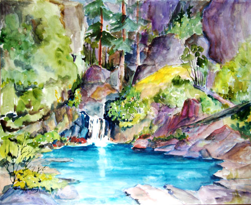 500x408 Our Town Blog Archive An Artful Approach Robin Humelbaugh - Helping Others Painting