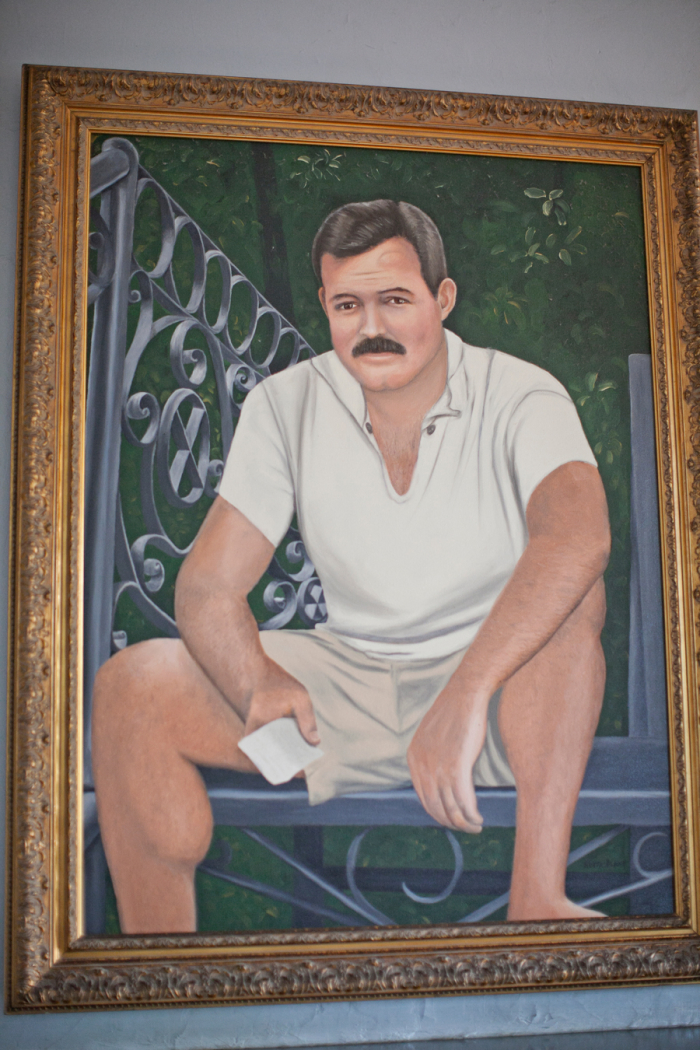 700x1050 Painting Of Ernest Hemingway In Key West - Hemingway Painting