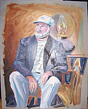 300x371 Still Life, Original Signed Oil Painting By Cruz - Hemingway Painting