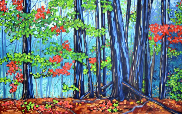 770x483 Saatchi Art Hemlock Crossing Painting By Christi Dreese - Hemlock Painting