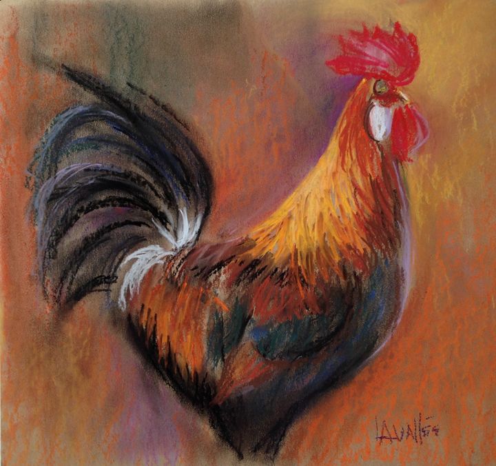 720x676 Hen Pastel Painting - Hen Painting