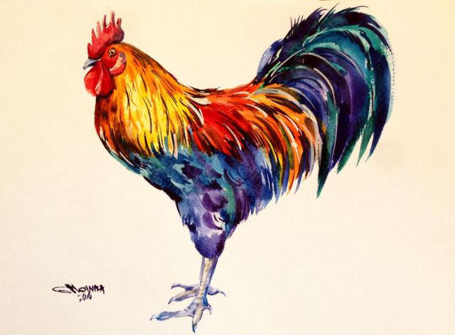 640x471 Paintings Collection On Ebay! - Hen Painting
