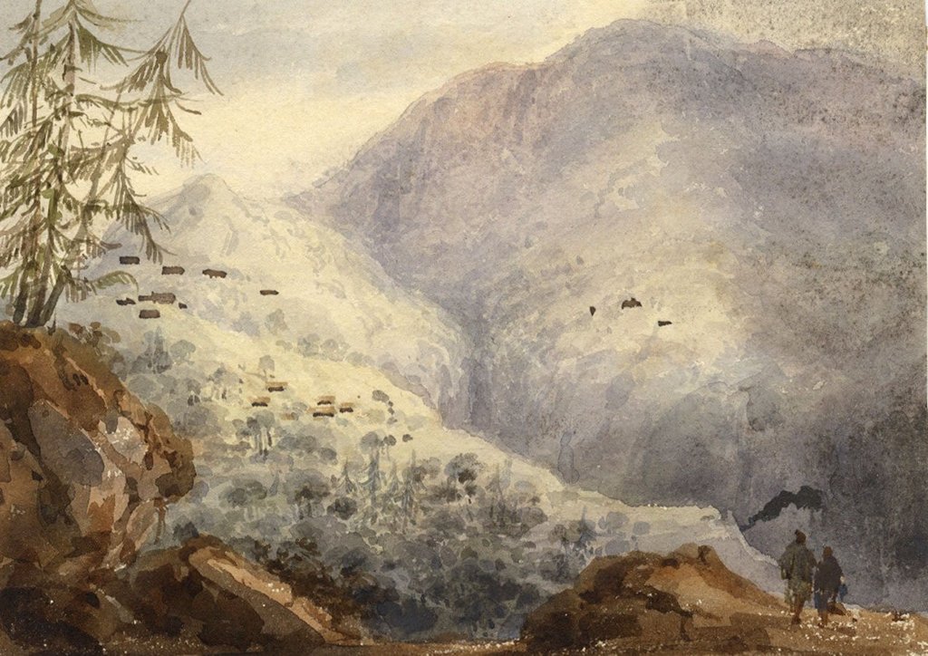 1024x724 John Henderson, Mountain Scene - Henderson Painting