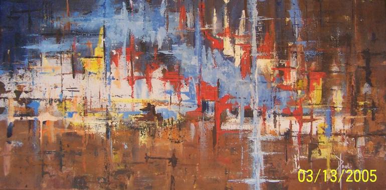 770x380 Saatchi Art City Textures Painting By Paul Henderson - Henderson Painting