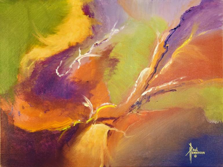 770x575 Saatchi Art Emerald Arcs Ii Painting By Paul Henderson - Henderson Painting