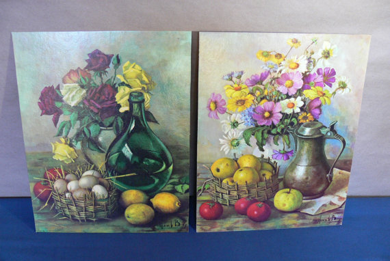 570x382 Henk Bos Vintage Lithograph Prints 2 Vintage 1960s Henk - Henk Bos Painting