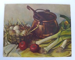300x241 Vintage Henk Bos Contemporary Dutch Still Life Lithograph Art - Henk Bos Painting