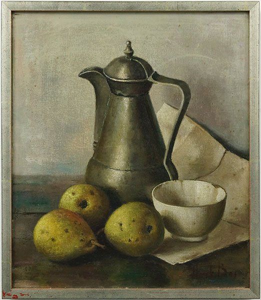 522x600 Henk Bos (Dutch, 1901 1979) Still Life With Pears. Lot 151 6263 - Henk Bos Painting