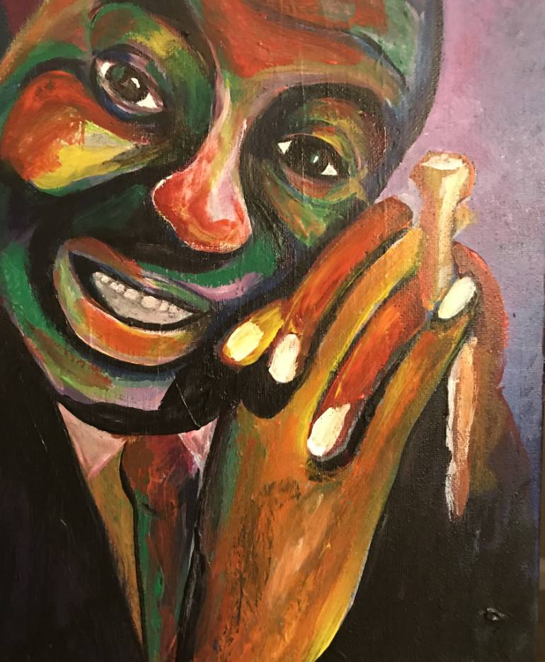 770x935 Saatchi Art Satchmo Painting By Britta Hennessy - Hennessy Painting
