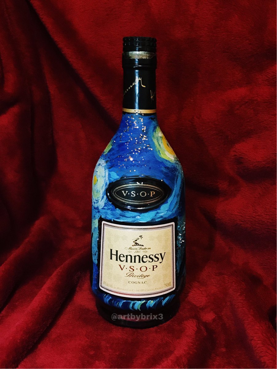 901x1200 Brianna Marie On Twitter Just Finished Painting This - Hennessy Painting