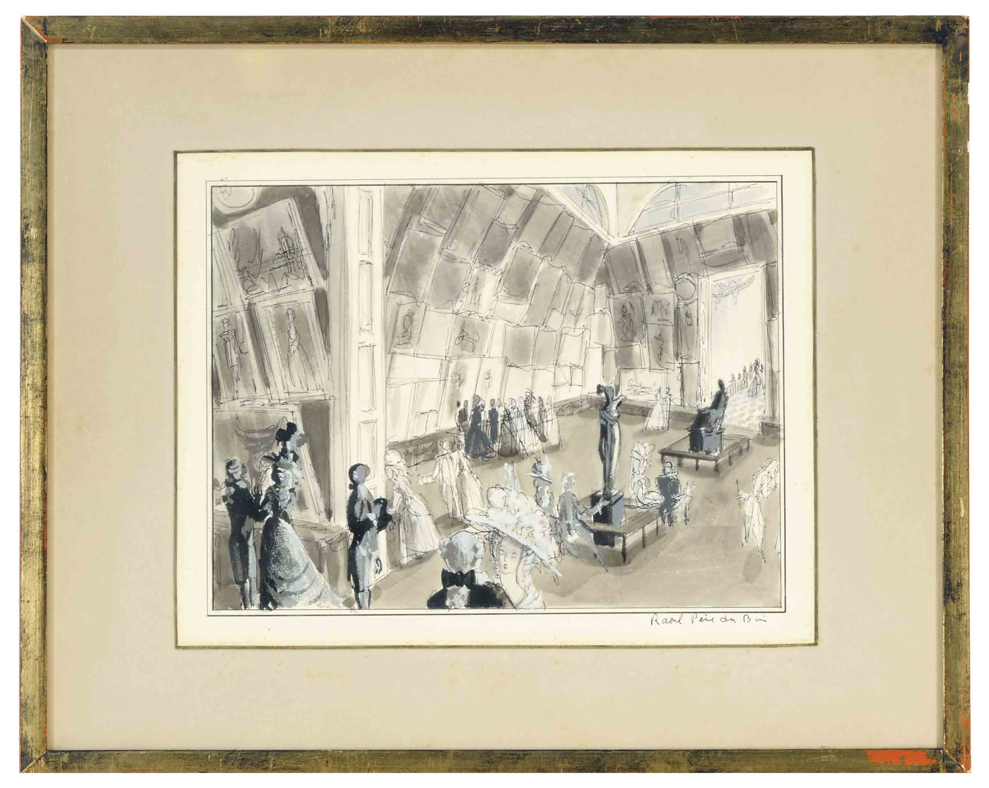 3287x2619 Raoul Henri Du Bois (American, 1912 1985) Set Design - Henri Du Bois Painting