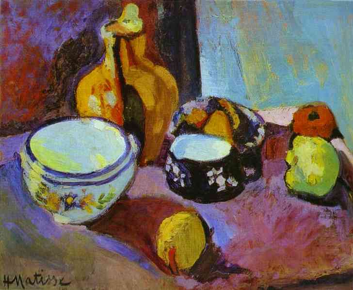 728x598 Henri Matisse Dishes And Fruit Painting Best Paintings For Sale - Henri Matisse Painting