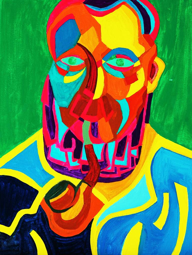 770x1024 Saatchi Art Karl Marx And Henri Matisse Painting By Tingting She - Henri Matisse Painting