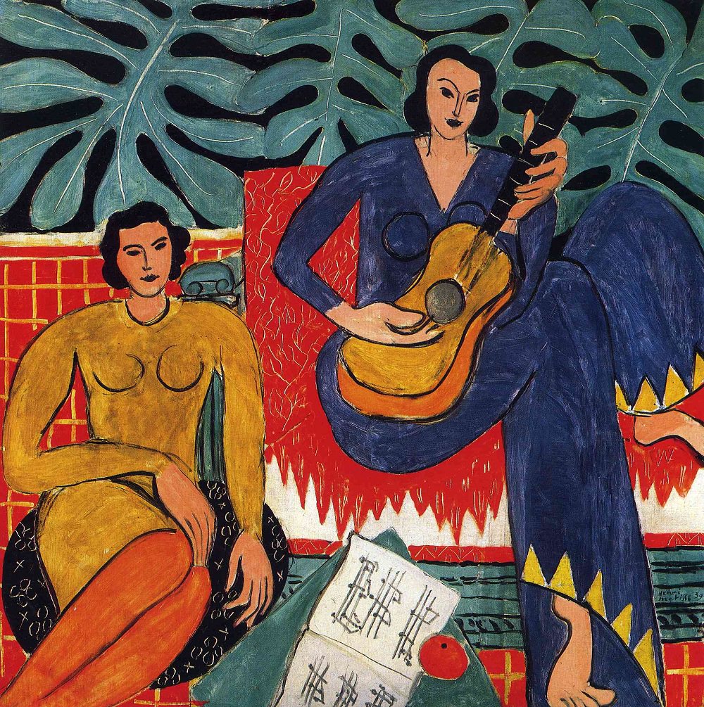 1000x1005 The Music (La Musique), 1939 By Henri Matisse - Henri Matisse Painting