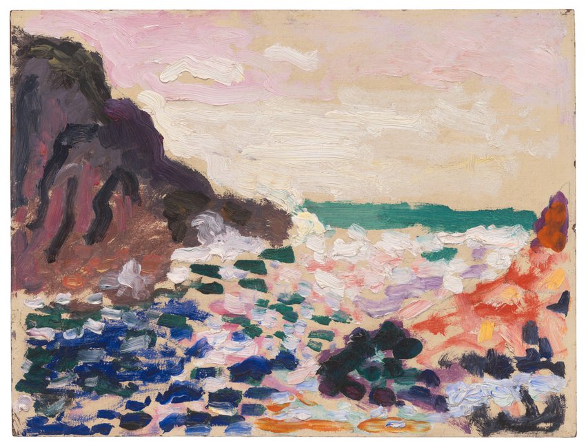850x646 Henri Matisse, Marine (Bord De Mer) (Seascape [Beside The Sea - Henri Matisse Painting
