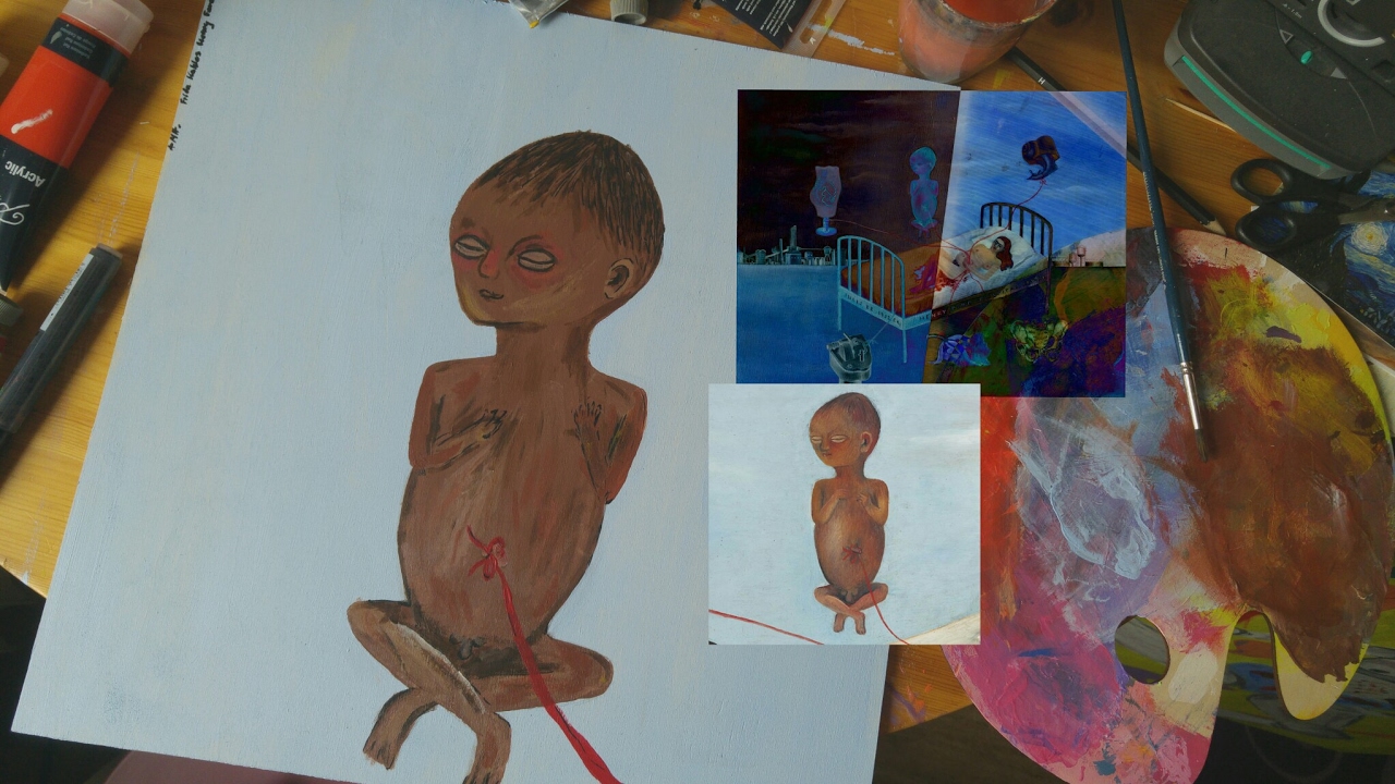 1280x720 Frida's Dead Fetus (Henry Ford Hospital) - Henry Ford Hospital Painting