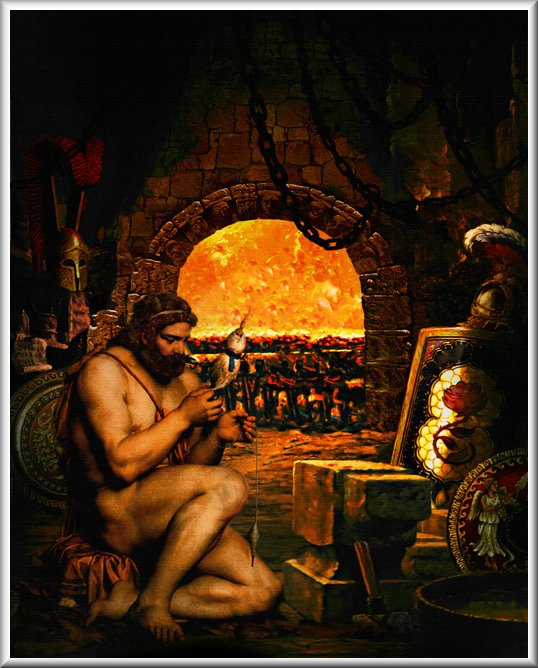 538x668 Myth Man's Hephaestus Page Two - Hephaestus Painting