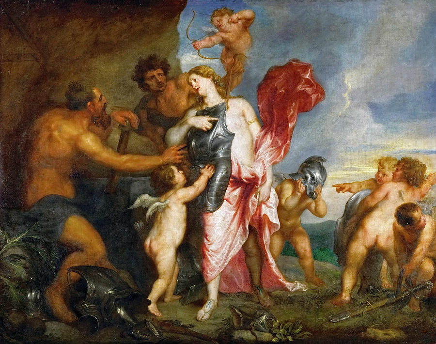 900x710 Thetis Receiving The Weapons Of Achilles From Hephaestus Painting - Hephaestus Painting