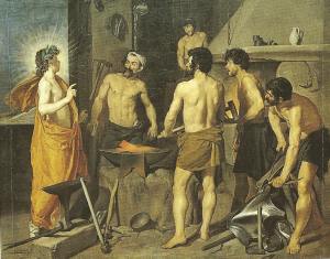 300x235 Greek Mythology Paintings (Museo Del Prado, Madrid) - Hephaestus Painting