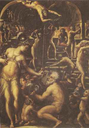 300x430 Greek Mythology Paintings (Ufizzi Gallery, Florence) - Hephaestus Painting
