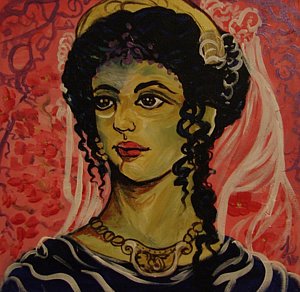 300x292 The Marriage Of Hera Teleia Painting By Samantha Sanders - Hera Painting