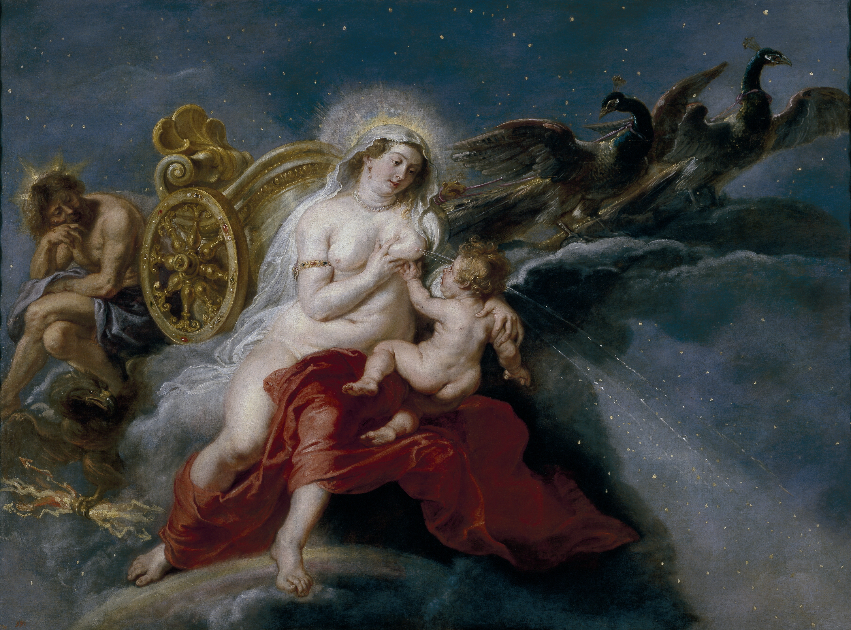 2952x2186 The Origin Of The Milky Way (Rubens) - Hera Painting
