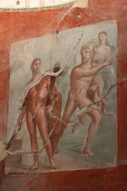 427x640 Hercules And Achelous In A Roman Wall Painting From The Hall - Hercules And Achelous Painting