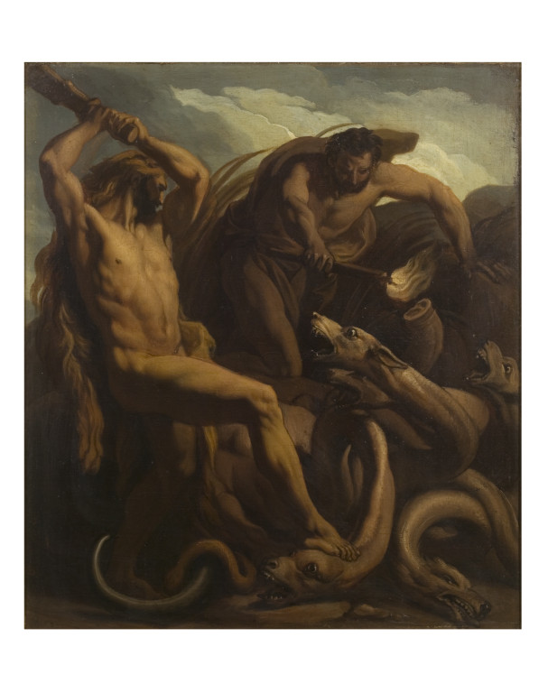 607x768 Hercules Slaying Hydra Louis Vampa Search - Hercules And The Hydra Painting