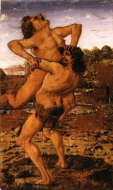 230x385 Hercules Slaying Antaeus - Hercules And The Hydra Painting