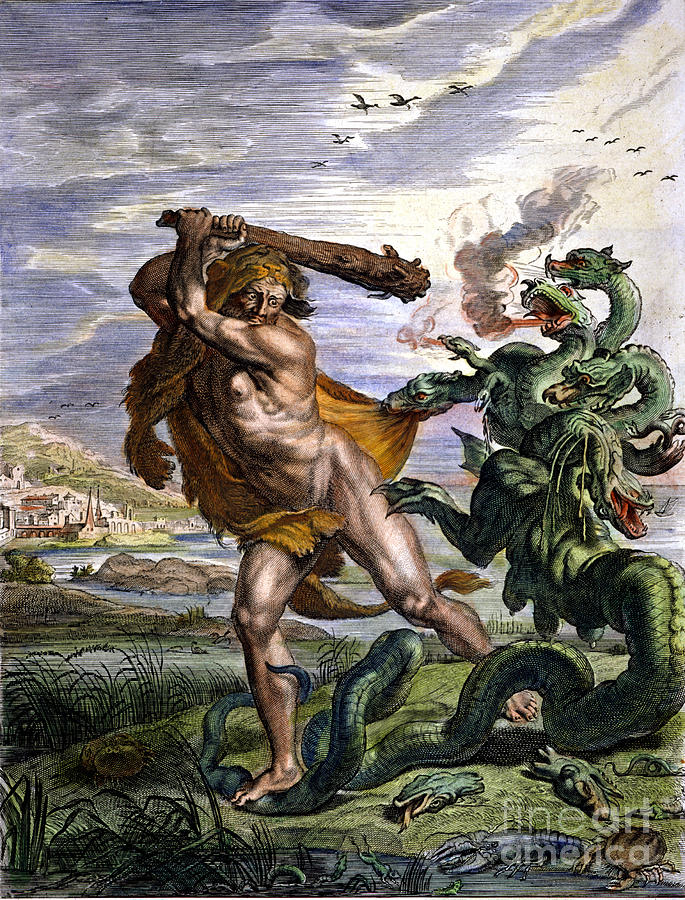 685x900 Image - Hercules And The Hydra Painting